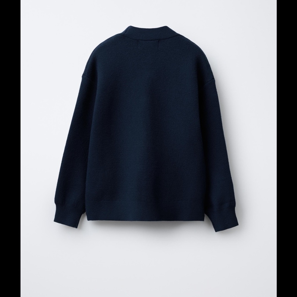 Zara navy oversized Knit Sweater (M)